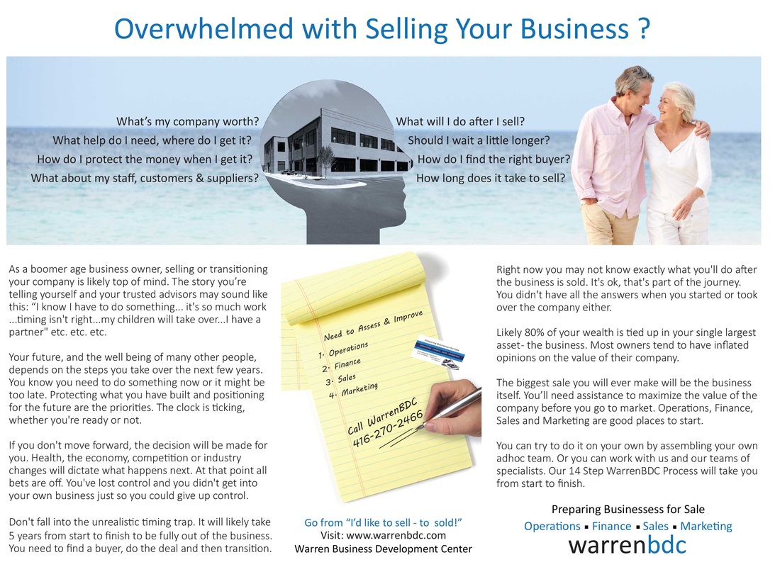 overwhelmed with selling your buisness?